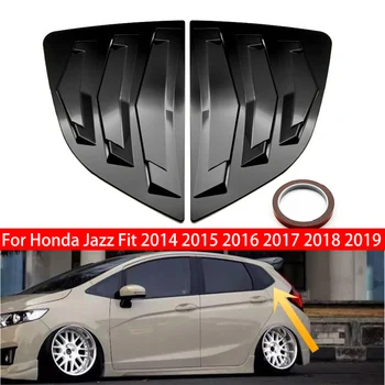 Pre Honda Jazz Fit 2014-2019 Auto Zadné Okno, Žalúzie Strane Uzávierky Kryt Výbava Nálepky Prieduch Lopatka ABS Uhlíkových Vlákien Auto Príslušenstvo
