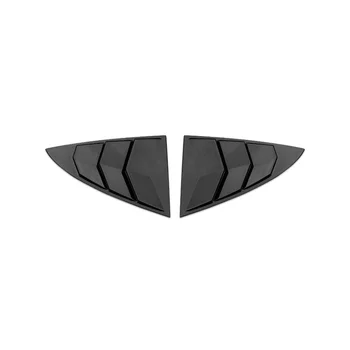 Pre Tesla Model 3 Y Louvre Zadný Trojuholník Flitrami Vonkajšie Úpravy Diely, Svetlá Čierna, D