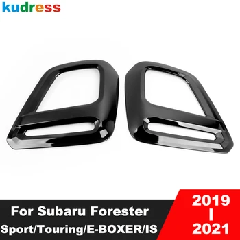 Predné Hmlové Svetlo Lampy Kryt Výbava Pre Subaru Forester Sport/Touring/E-BOXER/JE 2019 2020 2021 Čierne Auto Foglight Trim Príslušenstvo