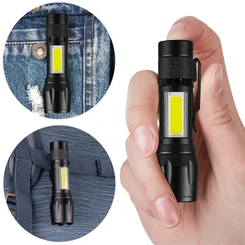 Prenosné LED Baterka XPE KLASU Baterka s 3 Režimami Nabíjateľná Zoom Baterka Ľahké Nepremokavé Camping Svetlo