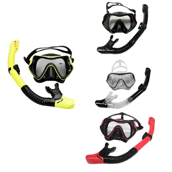 Profesionálne Potápanie Maska Na Šnorchlovanie Nastaviť Silikónový Anti-Fog Okuliare Okuliare Bazén Zariadenia