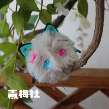 Pôvodné Anime Vtuber Aza Cosplay Cute Cat Ucho Plyšové Dango Taška Prívesok Klip Vlásenky Ozdoby, Výzdoba Hračka Vianočné Darčeky