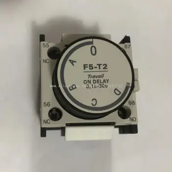 Pôvodné CHINT Stykač Power Delay Pomocného Kontaktu F5-D2 F5-T2 AŽ T4 Mini Čase Oneskorenia, Relé pre Stykač