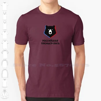 Ruská Premier League Logo Bežné Streetwear Vytlačiť Logo T Shirt Grafické 100% Bavlna Čaj