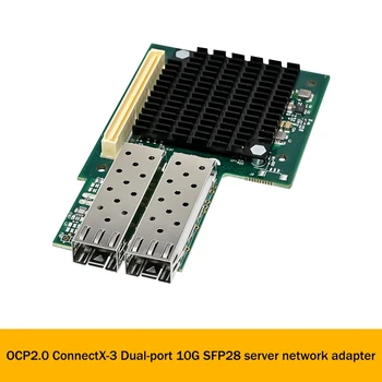 SFP28 Server Fiber Network Card OCP2.0 Mellanox Connectx-3 Dual-Port 10 G SFP28 Server Sieťové Karty
