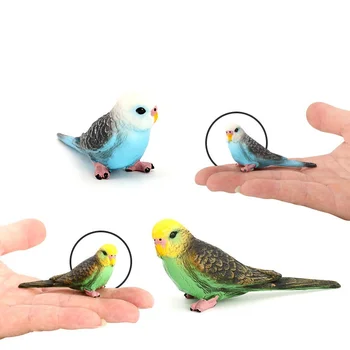 Simulácia Papagáj Miniatúrne Krajiny Ornament Parakeet Model Kosačky Figúrka Umelých Vtáčích Domov Dekoratívne Údaje Vták Dekor