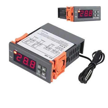STC-1000 STC 1000 LED Digitálny Termostat pre Inkubátor Regulátor Teploty Thermoregulator Relé Kúrenie Chladenie 12V 24V 220V