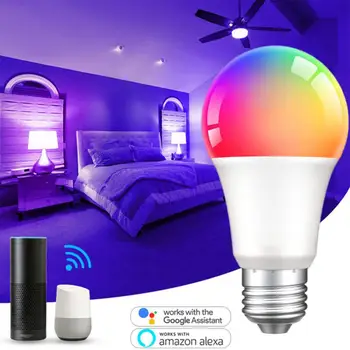 Stmievateľné Farba Smart Home E27 Žiarovka Tuya Smart Žiarovky Podporu Alexa Domovská Stránka Google Rgb Led Svetlo, Časovač Na Úsporu Energie Zigbee
