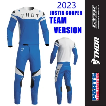 TÍM VERZIA 2023 Predseda Pro Justin Cooper Motocross Výstroj Nastaviť Dirt Bike Combo MX Off Road Motocykle Dres A Nohavice