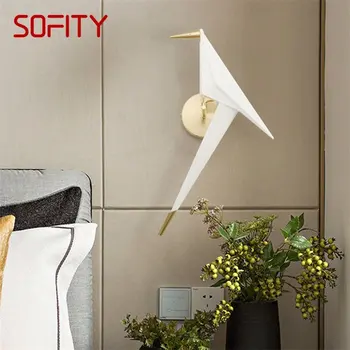 ULANI Nordic Nástenné Svietidlo Vták Tieni LED Dekoratívne Svietidlá, Moderné Sconce Svetlá Pre Domáce Obývacia Izba Chodba