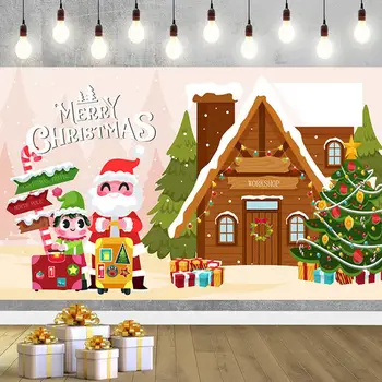 Vianočná Výzdoba, Vianočné Dekorácie, Živé Vianočné Pozadia Bannery Slávnostný Vianočný Strom Dekorácie Santa Claus
