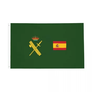 Vlajka Španielska Plus Znak Občianskej Stráže Vlajka Indoor Outdoor Banner Polyester španielsky Dekorácie Fade Dôkaz 60x90 90x150cm Vlajky