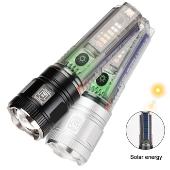 Vysoký Výkon Biele Laser, Baterka Super Jasné LED Reflektor, Dlhý Rad Pochodeň Zoom Núdzové Vonkajšie S Viacerými Osvetlenie Režim