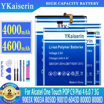 YKaiserin Batérie Pre Alcatel One Touch OneTouch POP C9 Pixi 4 Pixi4 (7) 3G 9003X 9003A 6.0 SZ 8050D/9001D kontakty batérie + Bezplatné Nástroje