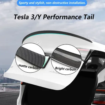 Zadný Kufor Spojler Pre Tesla Model 3 Y 2022 2017-2021 23 batožinového priestoru Spojler Pery Uhlíkových Vlákien ABS Spojler Krídlo Auto Styling Príslušenstvo