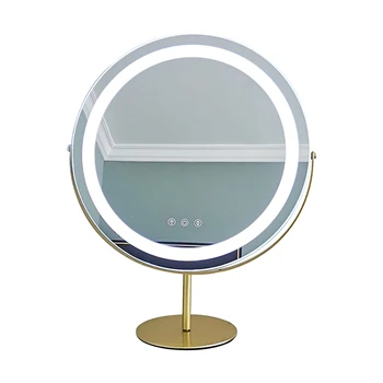 Zrkadlo so svetlom jednoduchý domov spálňa inteligentné ubytovni ploche online celebrity kolo špirála make-up zrkadlo