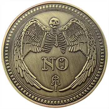 Áno, alebo Nie, Rozhodnutie Mince Troch-dimenzionální Úľavu Pamätné Mince Zberateľské Mince Hra Rozhodnutie Mince Gotický Veštenie Mince